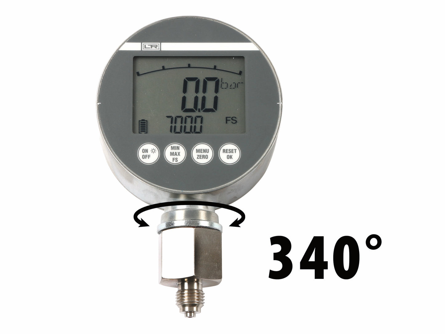 Hydraulik Digitalmanometer im Metallgehäuse