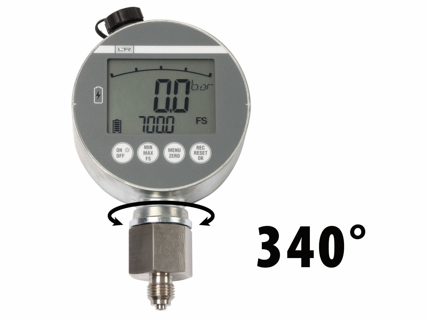 Hydraulik Digitalmanometer mit Datenlogger und Akku