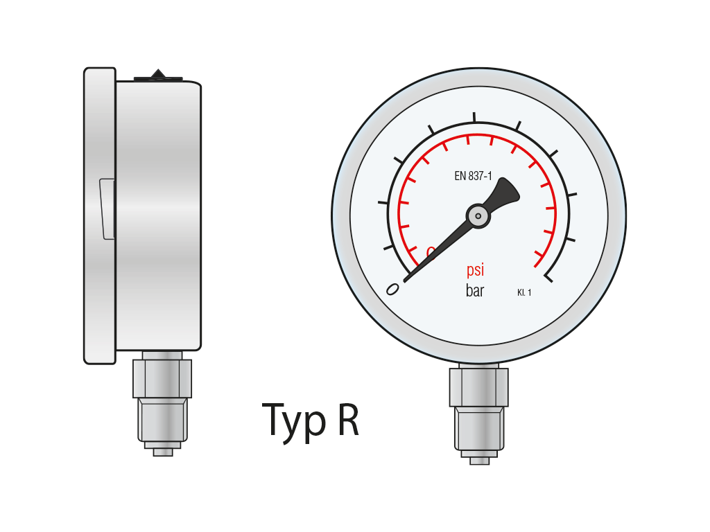 Rohrfedermanometer